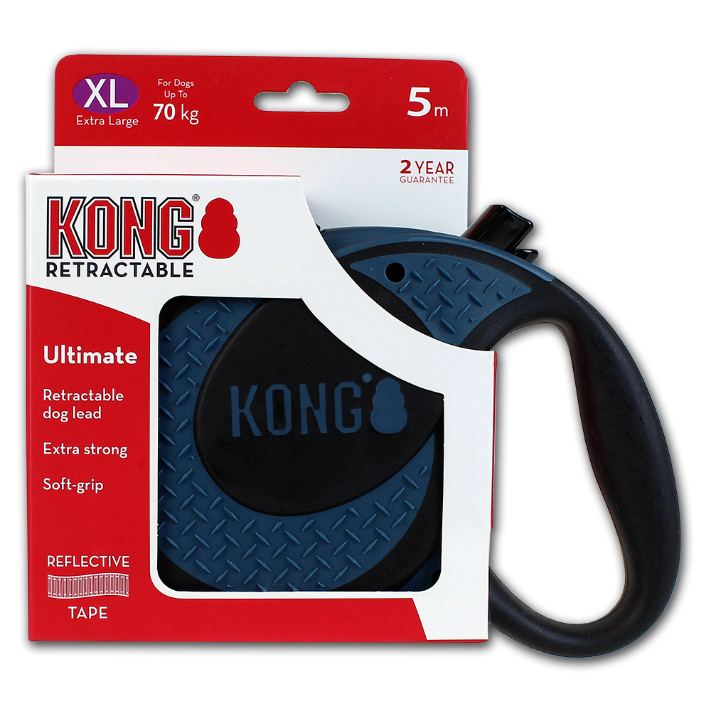 KONG Ultimate Flexikoppel, XL, blå, >70 kg,  längd 5 m, 1 st