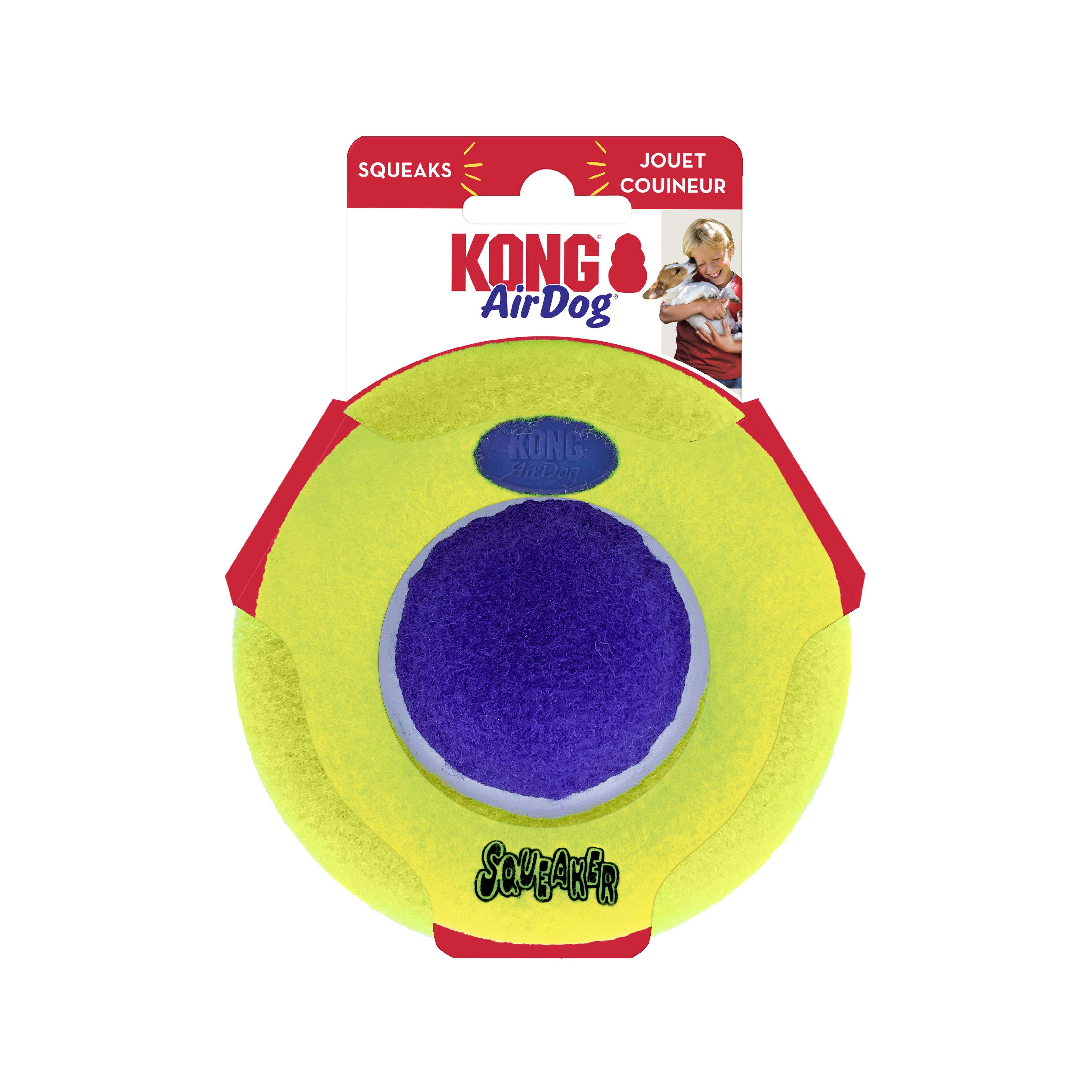 KONG AirDog Squeaker Saucer, M/L, ASQ13E