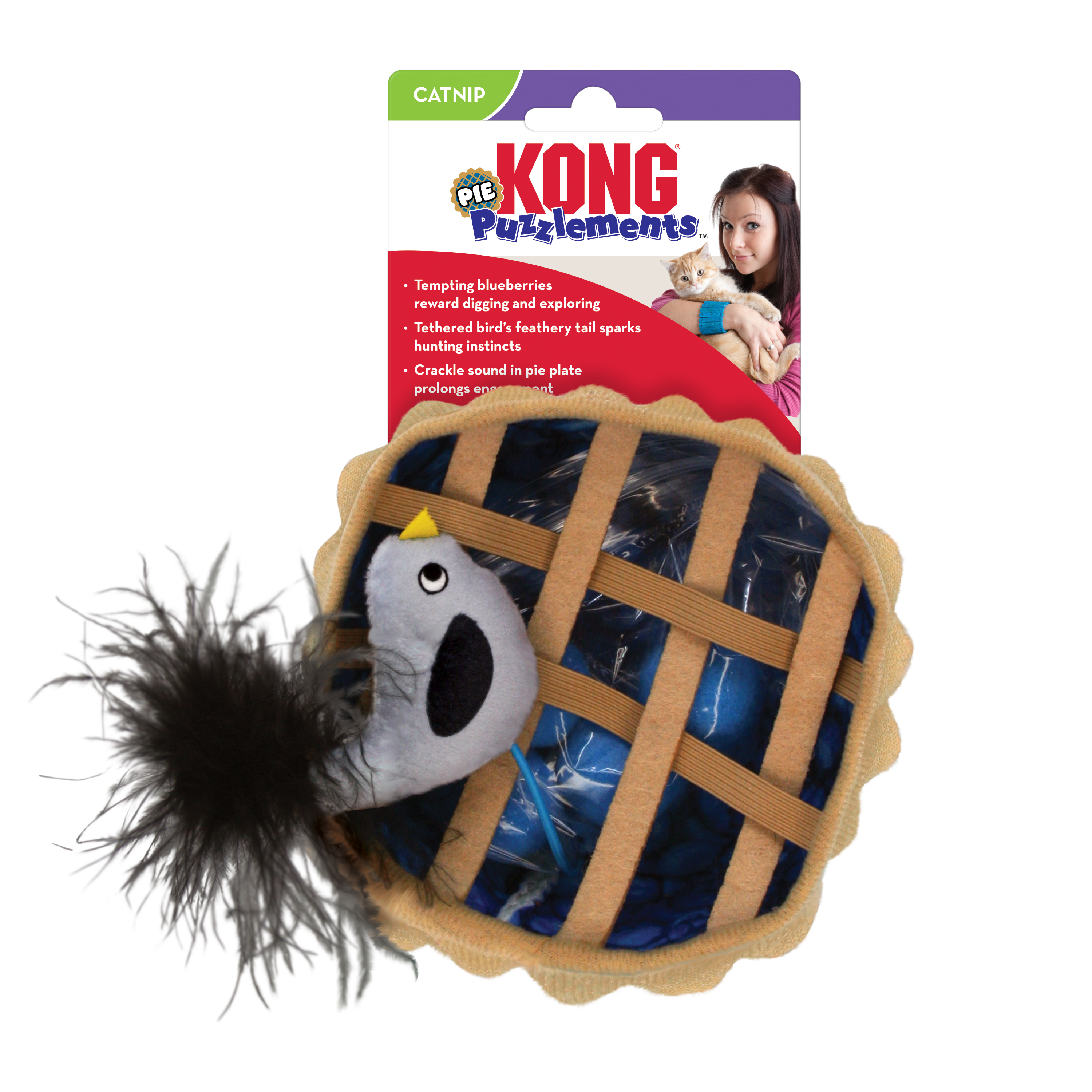 KONG Cat Puzzlements Pie, CPZ6E