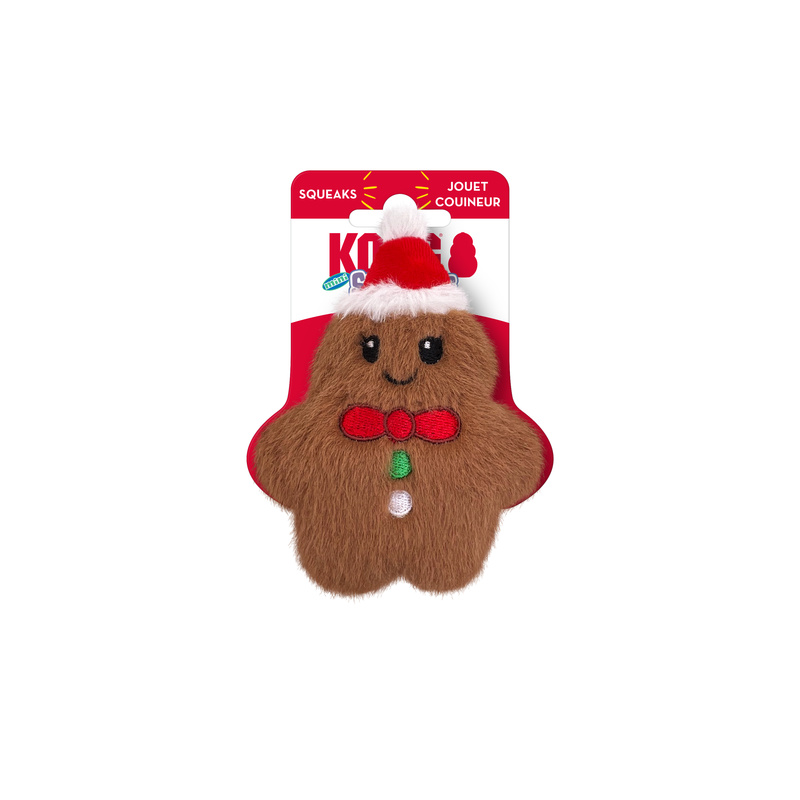 KONG Holiday Snuzzles Mini Gingerbread Brown XS, H24D182