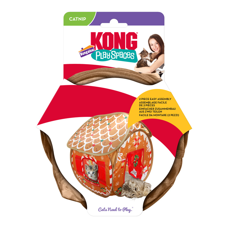 KONG Holiday Play Spaces Bungalow Gingerbread, H24C154