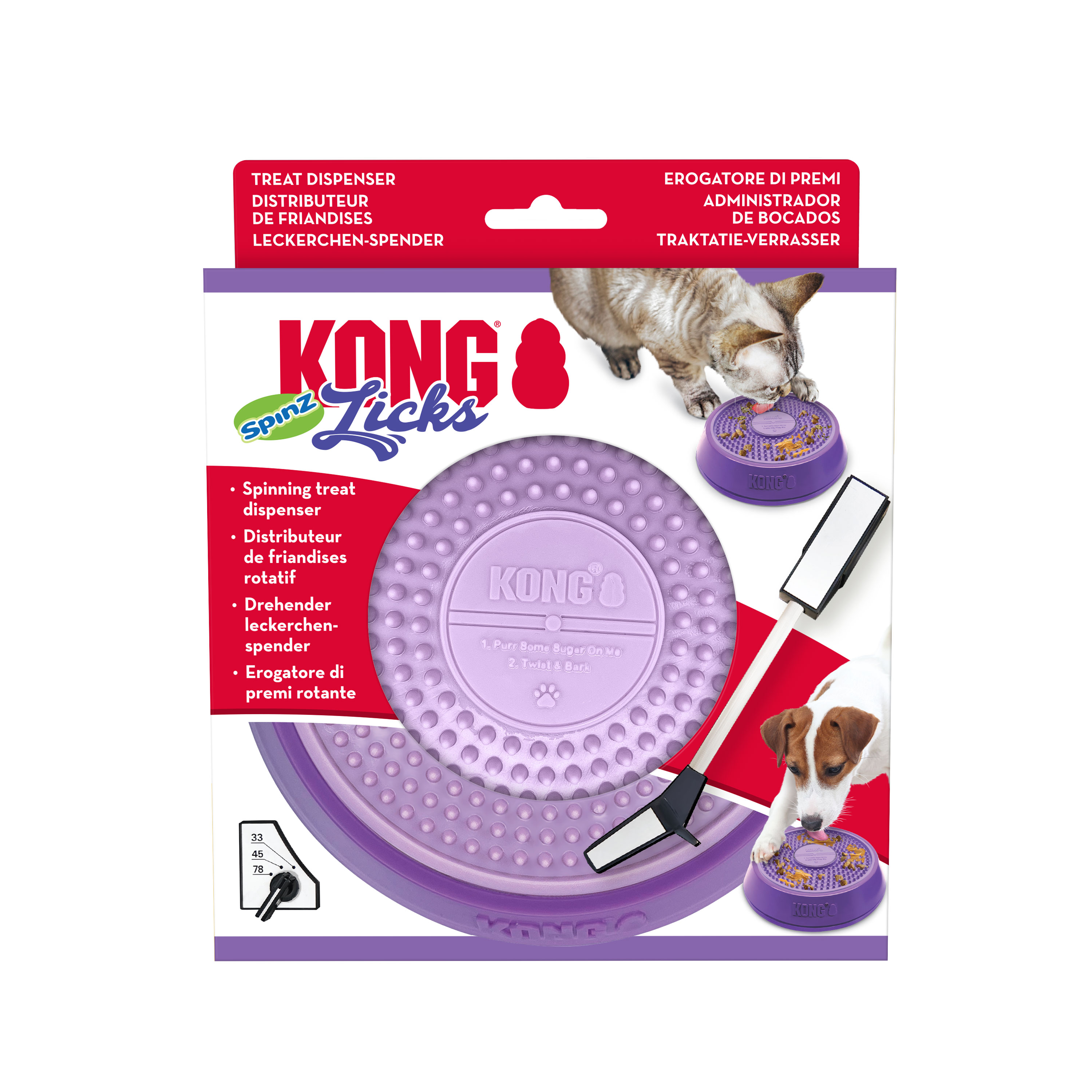 KONG Licks Spinz Sm [PLPS3E]