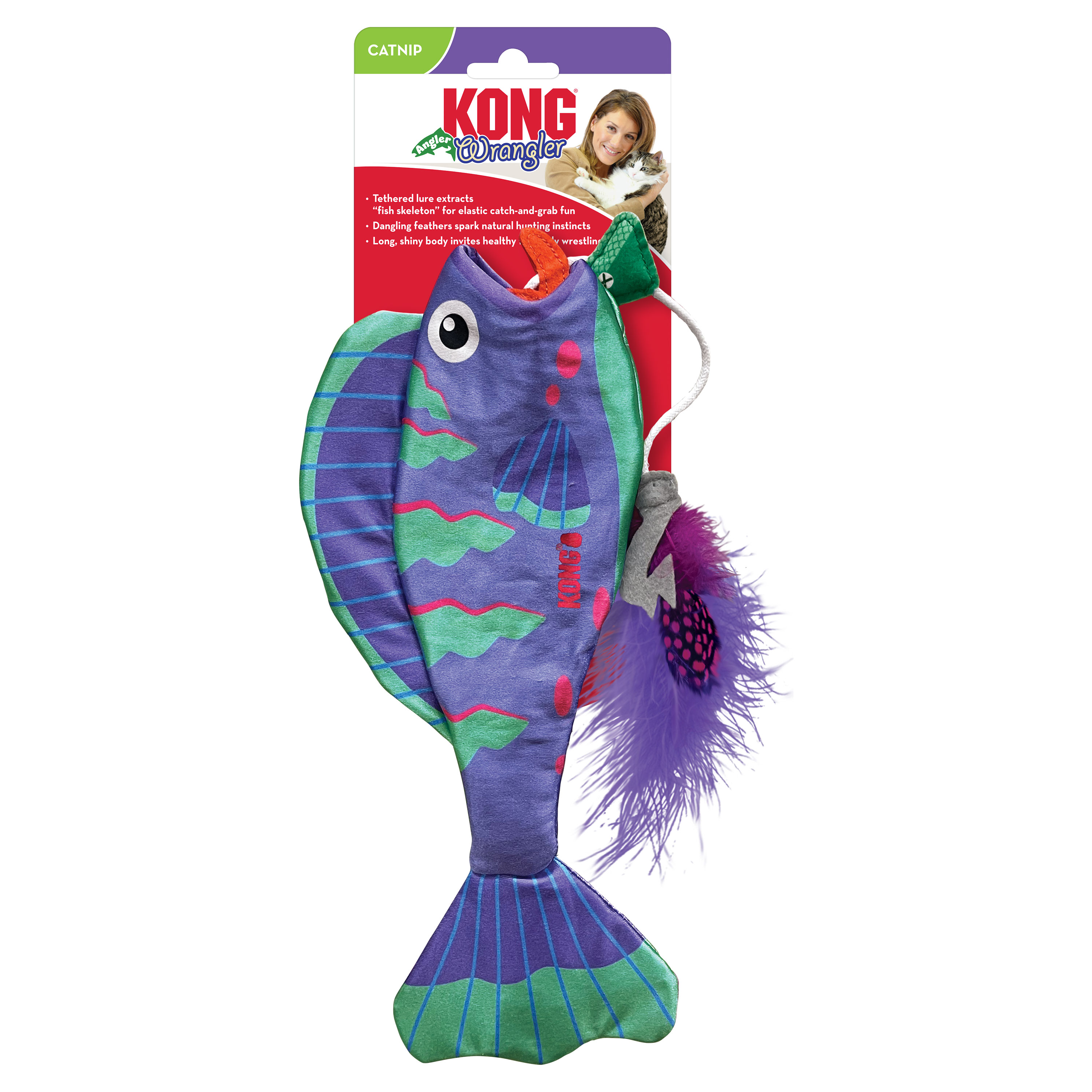 KONG Wrangler Angler Fish Assorted [CA473E]