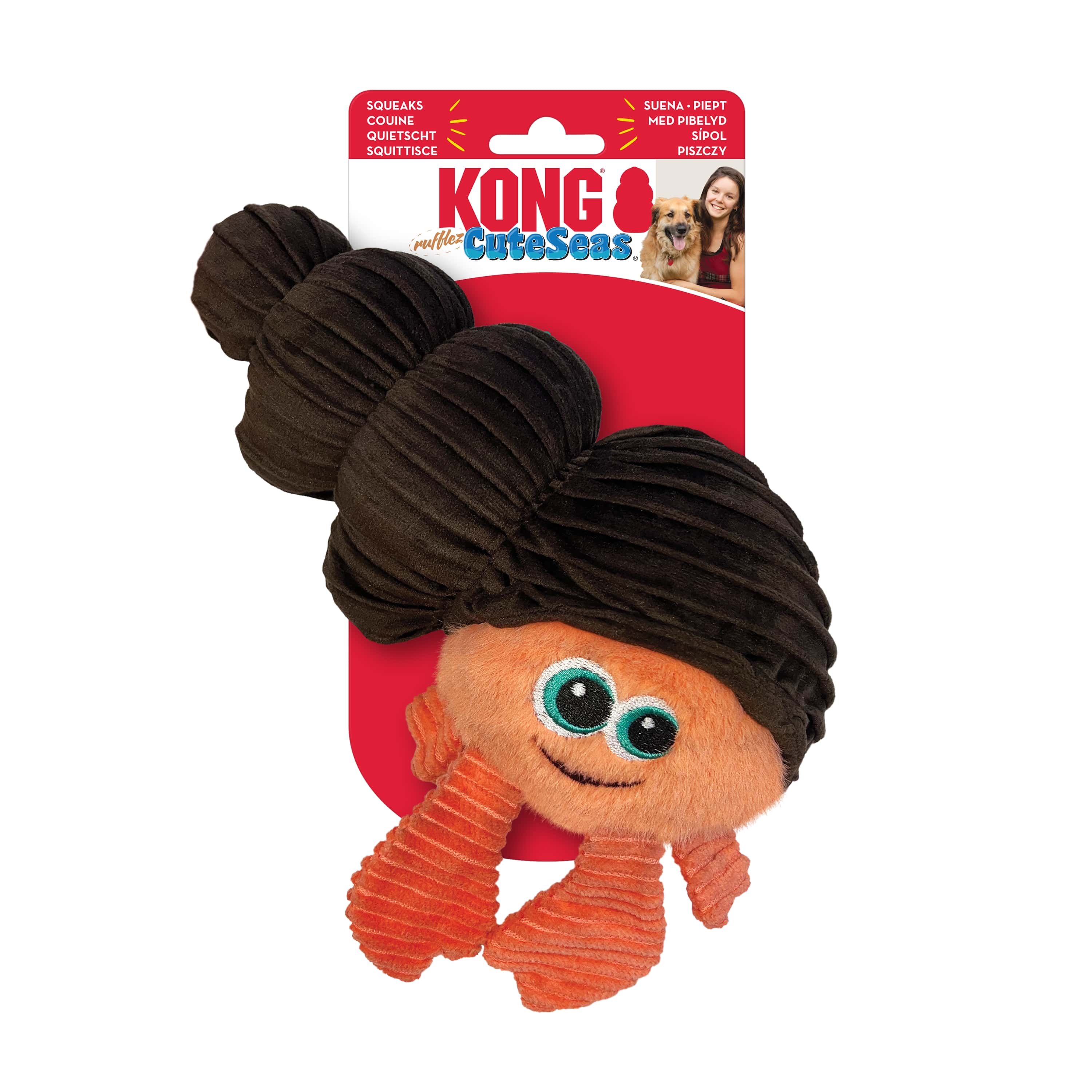 KONG Cuteseas Rufflez Hermit Crab Sm/Md [RLR32E]