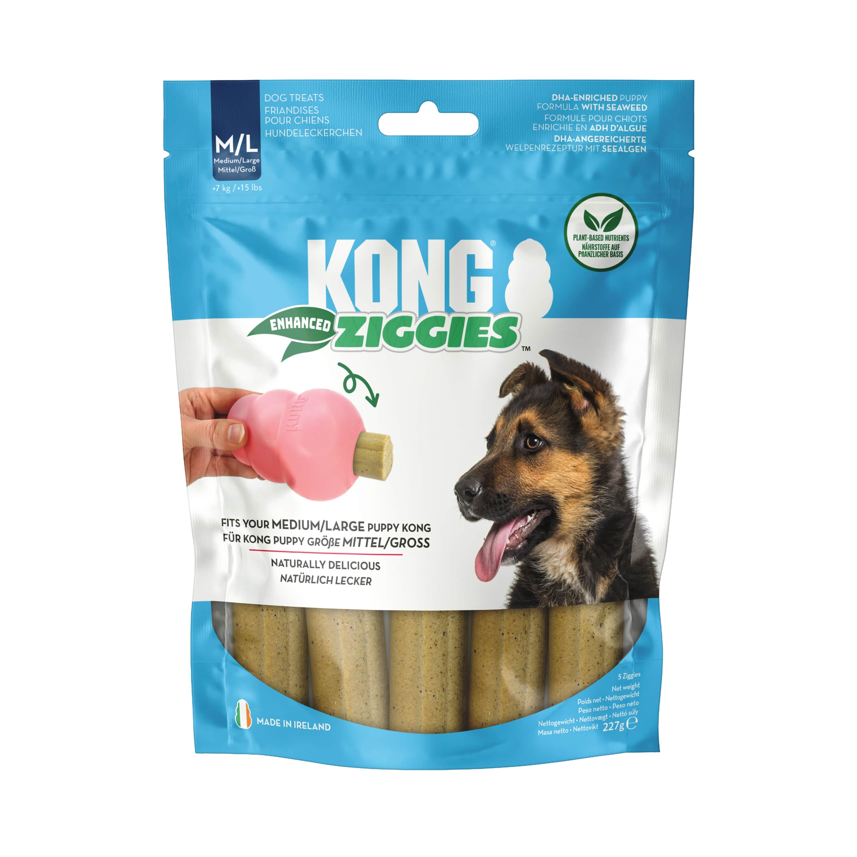 KONG Ziggies Enhanced Puppy Md/Lg 227g [XZ72E]