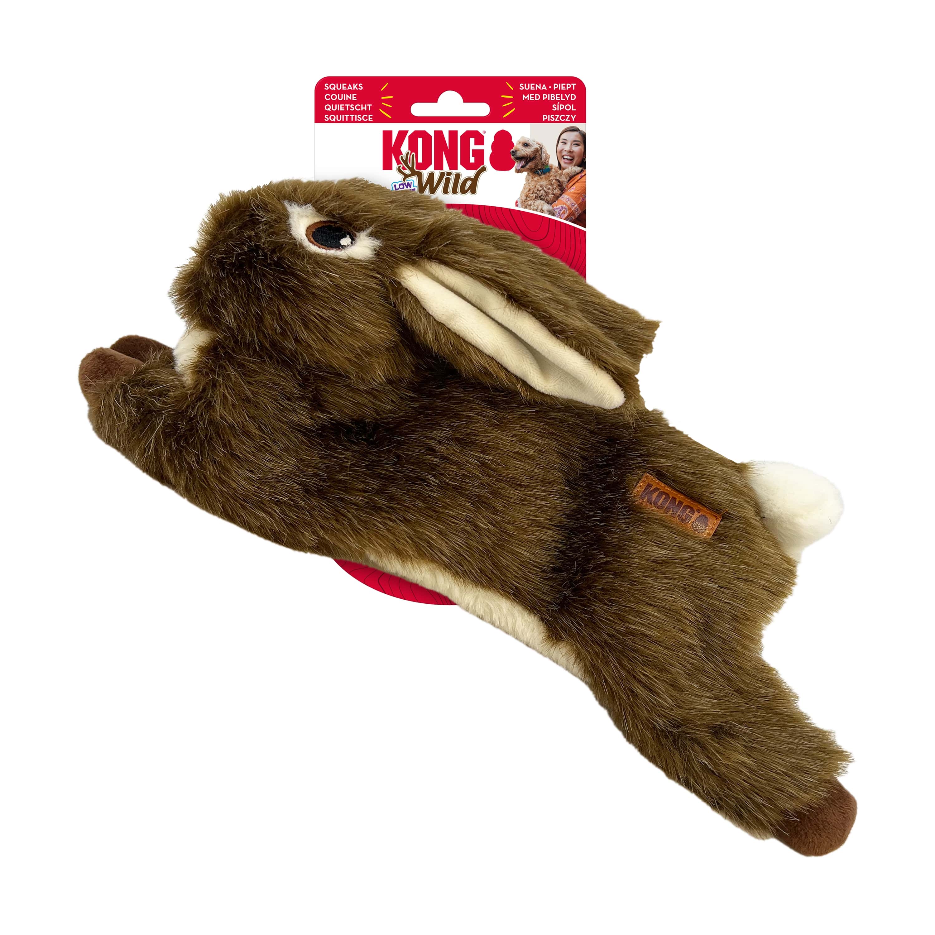 KONG Wild Low Stuff Rabbit Md [WILS21E]