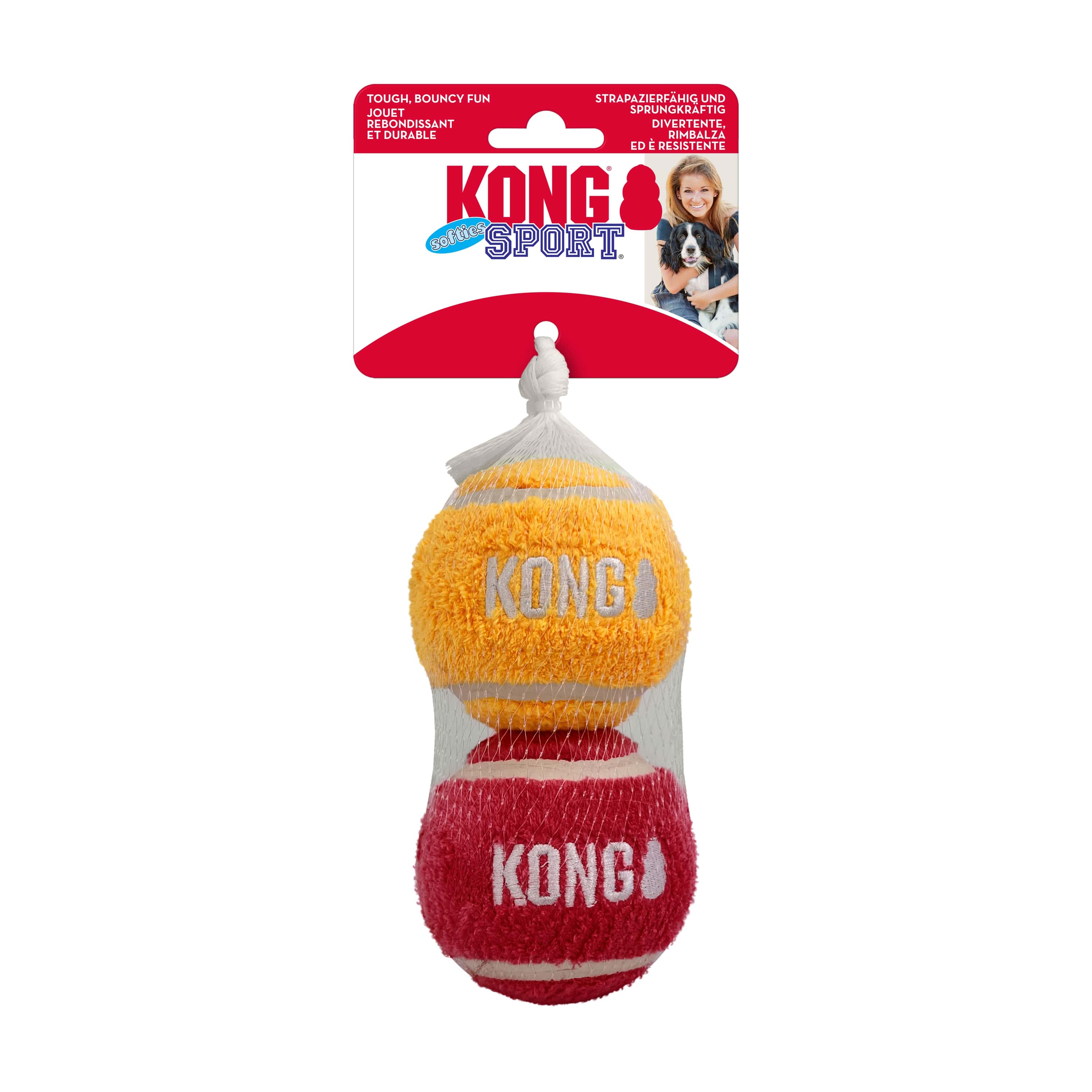 KONG Sport Softies Balls 2-pk Assorted Lg [ABSS1E]