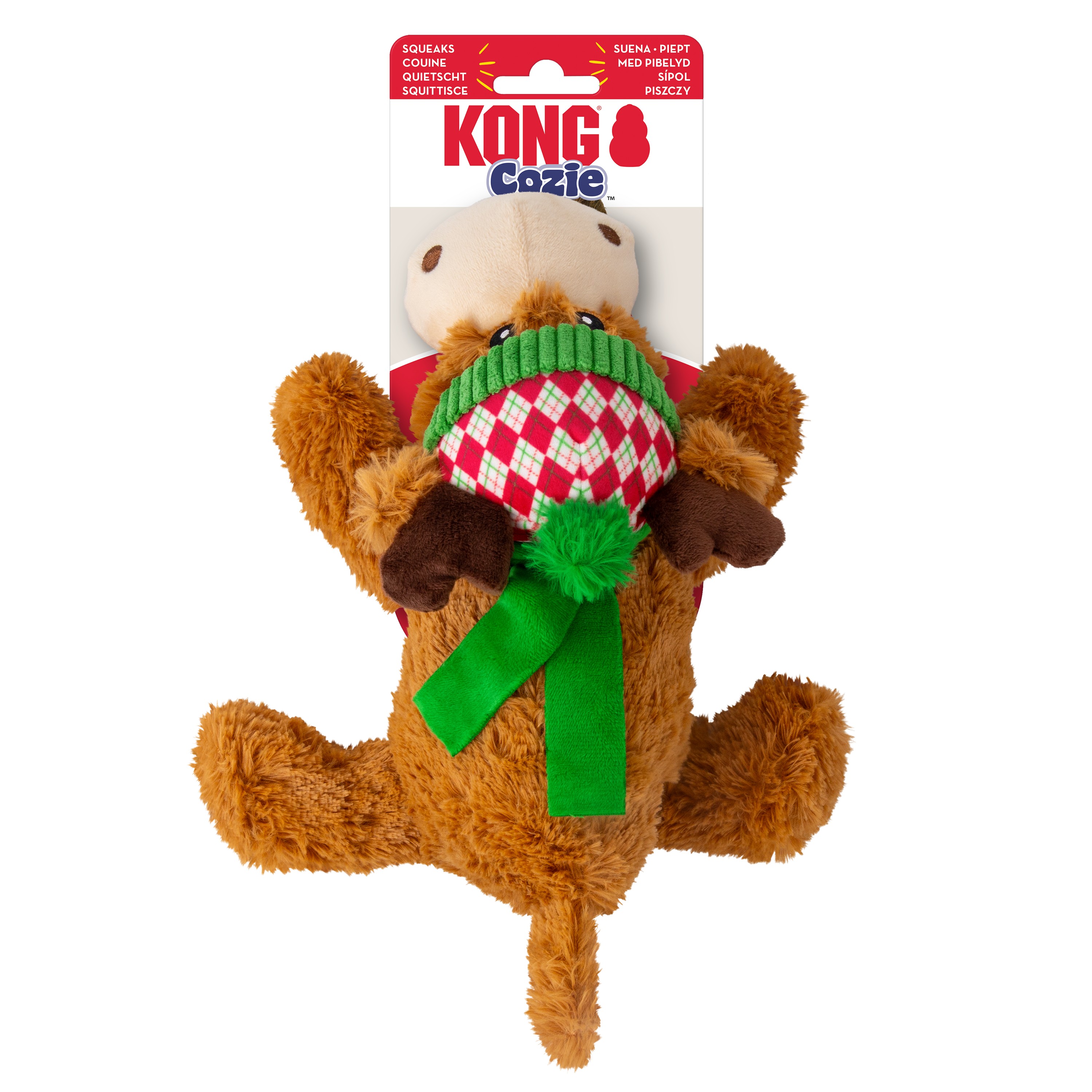 KONG Holiday Cozie™ Reindeer Md [H25D117]