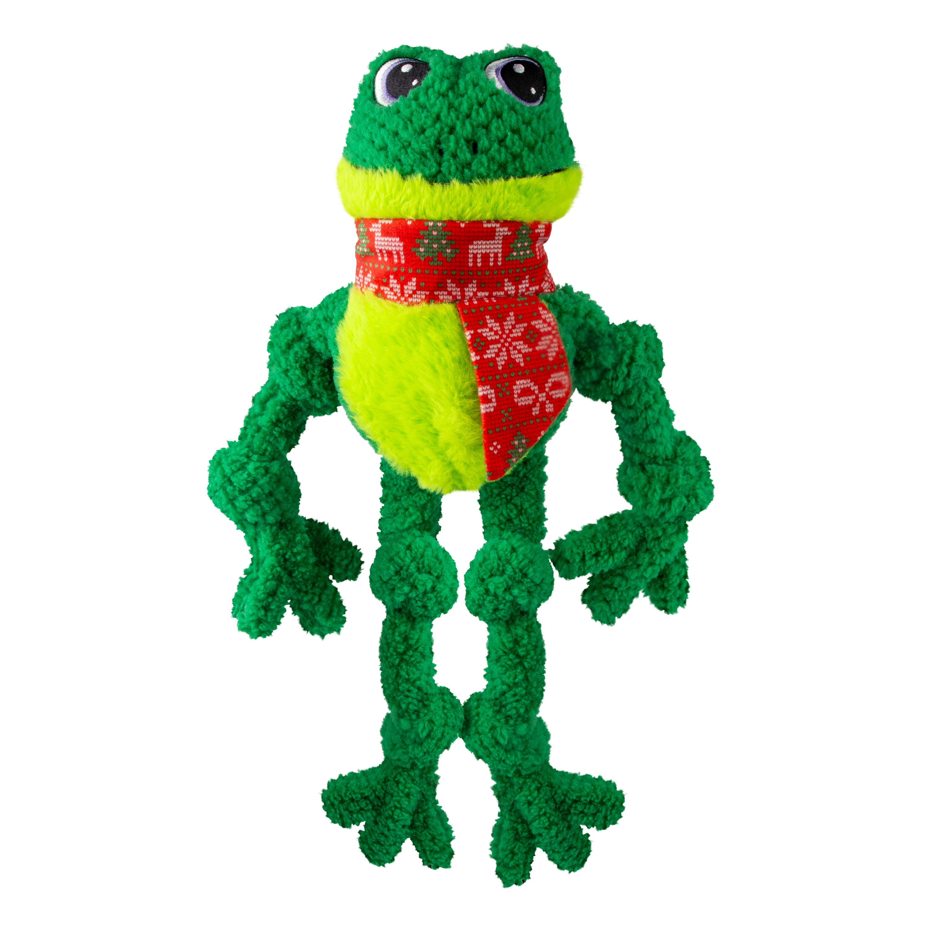 KONG Holiday Knots Frog Lg/XL [H25D121]