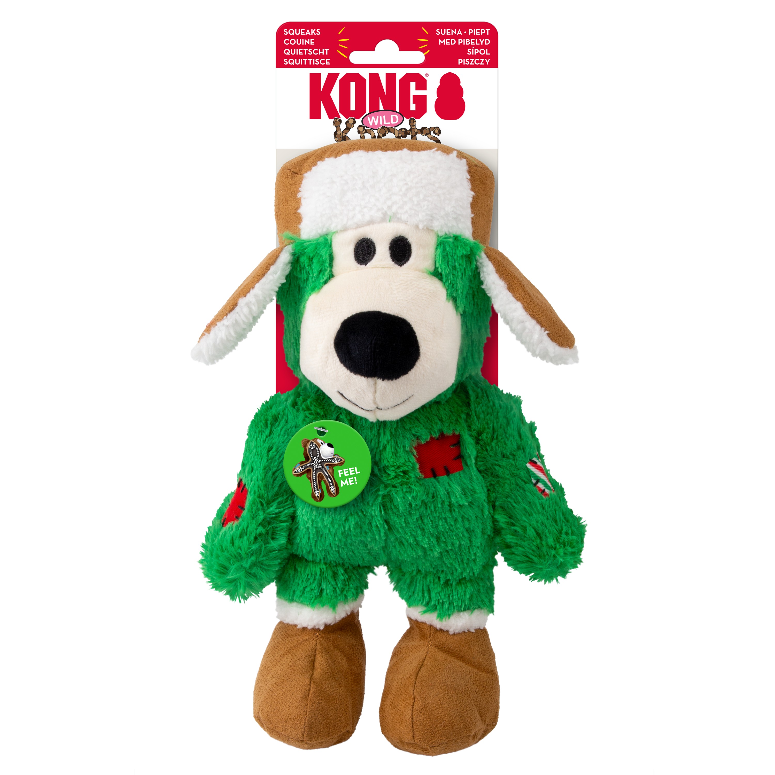 KONG Holiday Wild Knots Bear Assorted Md/Lg [H25D139]