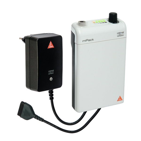 HEINE mPack with Li-ion rechargeable battery and plug-in transformer