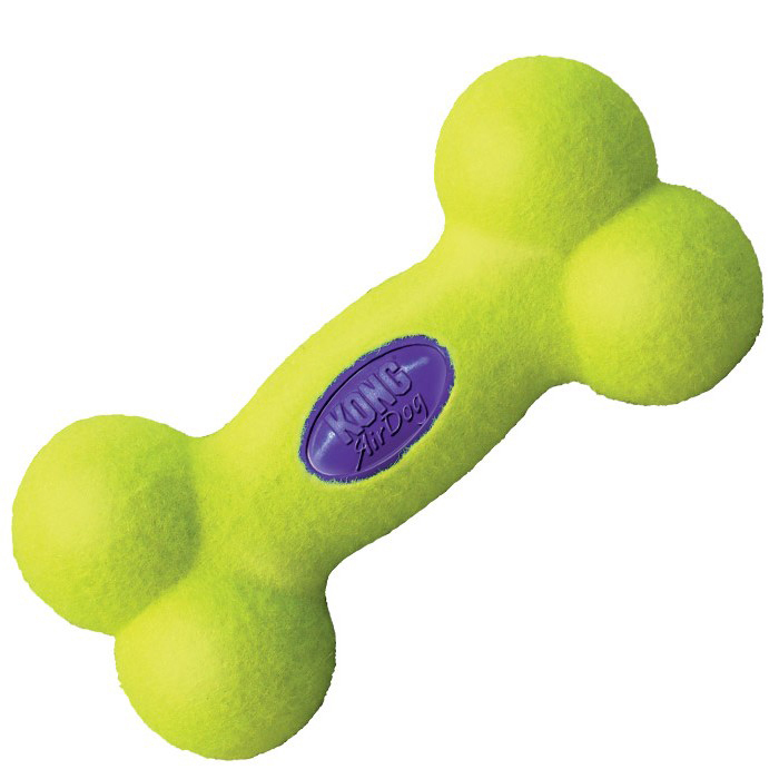 KONG AirDog Squeaker Bone tennisball<br> Kolli à 1 stk.