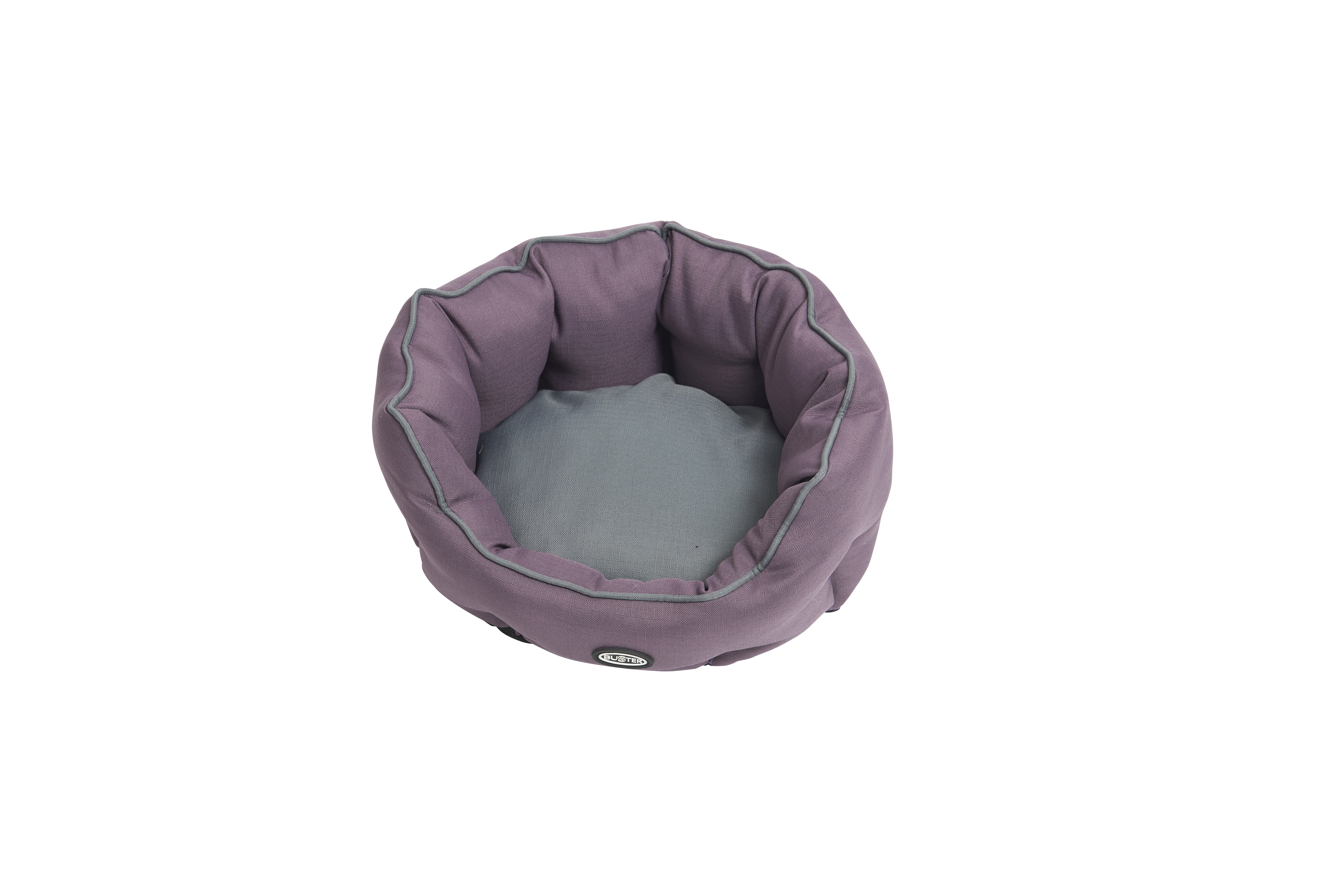 BUSTER Cocoon bed, black plum/steel grey