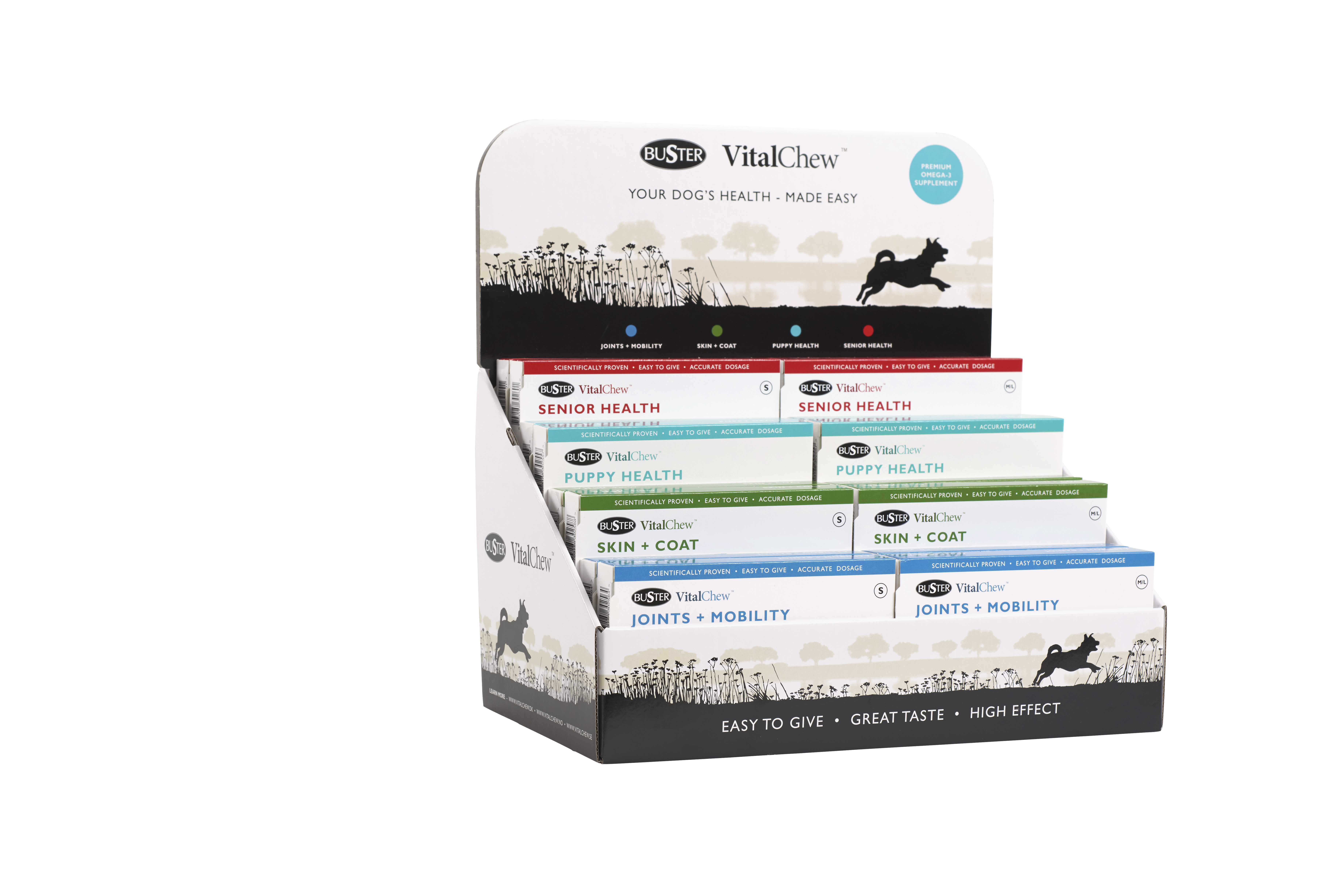 BUSTER VitalChew bordsdisplay t/16 st. (utan produkter)