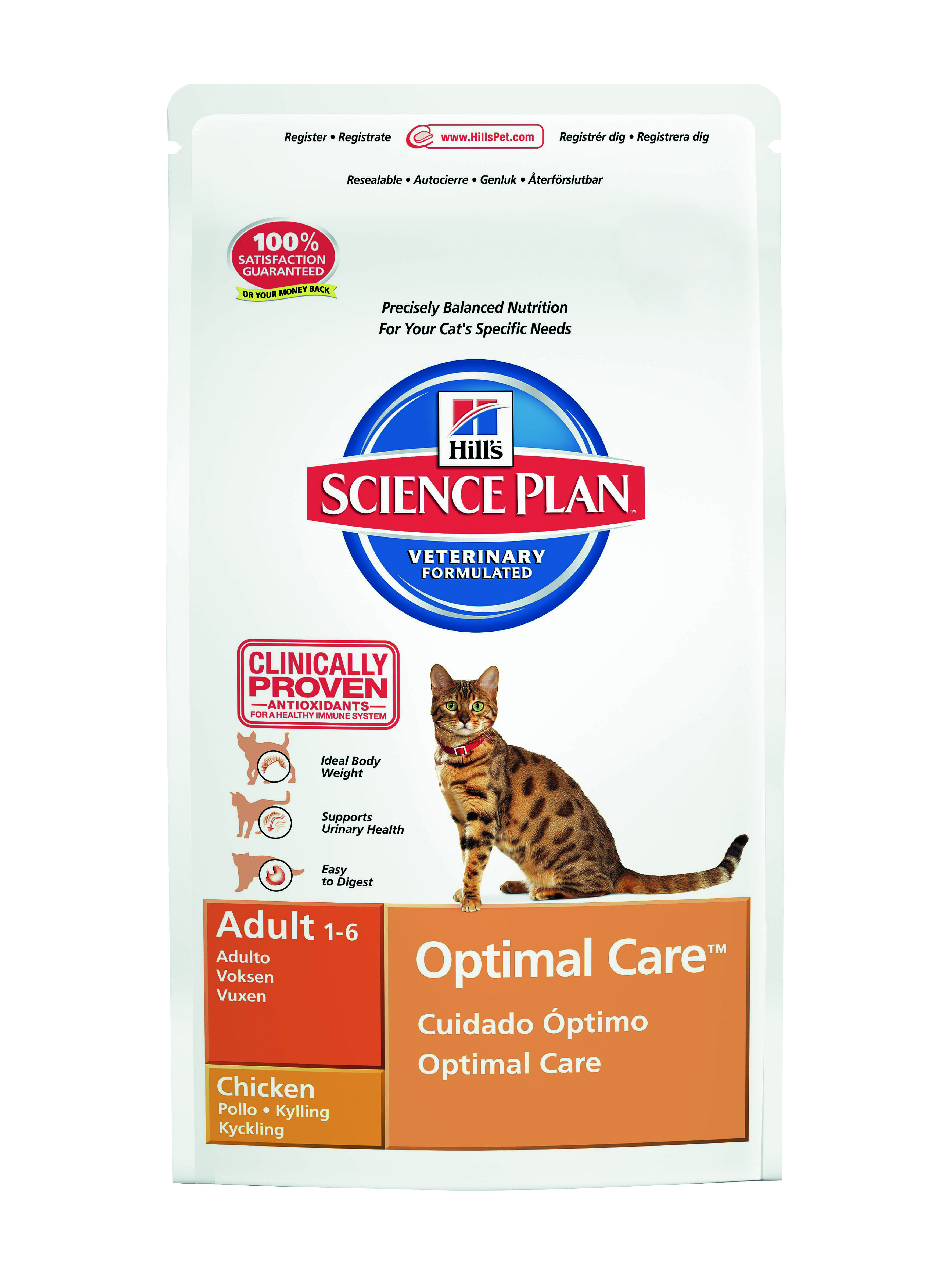 Science Plan™ Feline Adult Optimal Care™ Chicken 15 kg