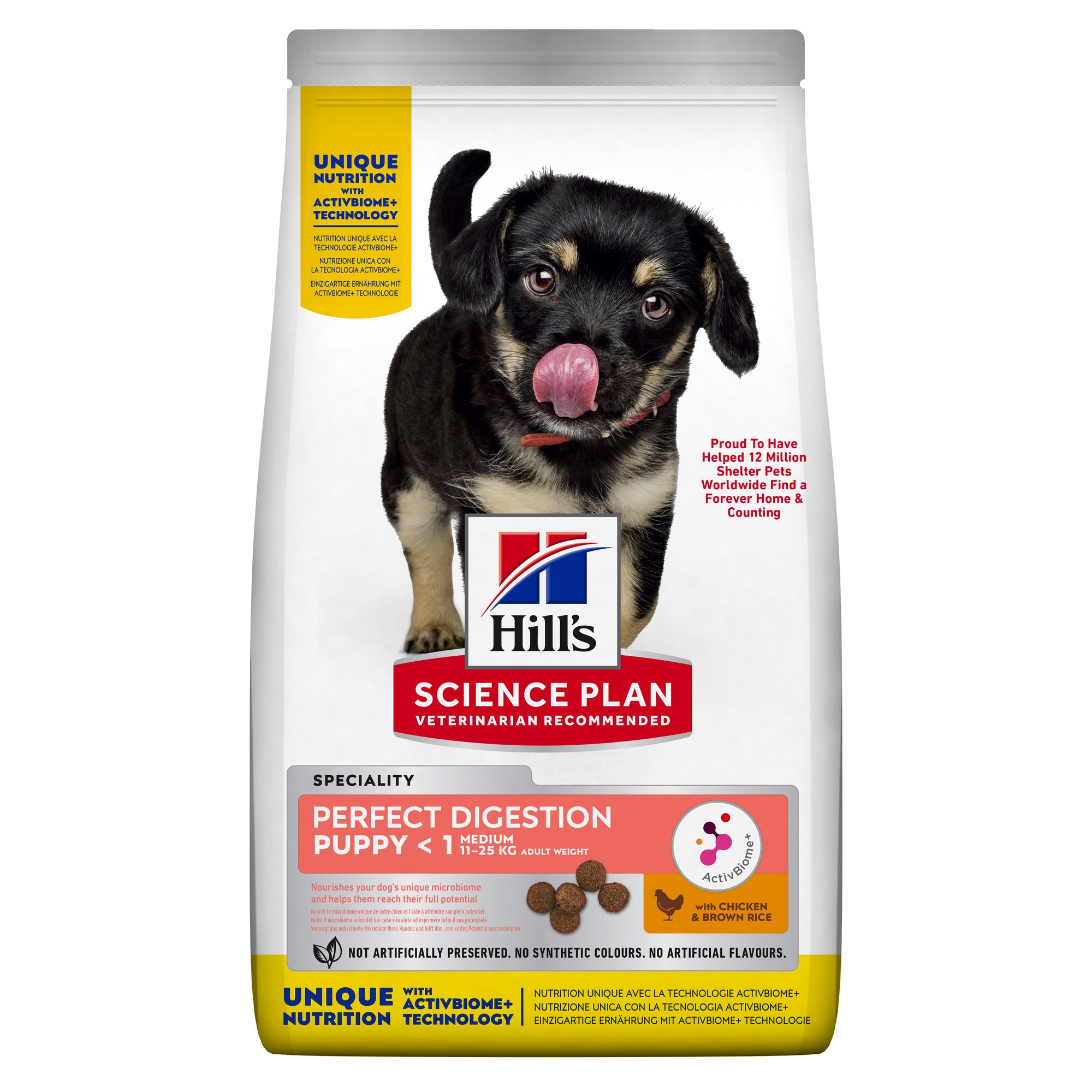 Hill's SP Puppy Perfect Digestion Medium with Chicken & Brown Rice 2.5kg