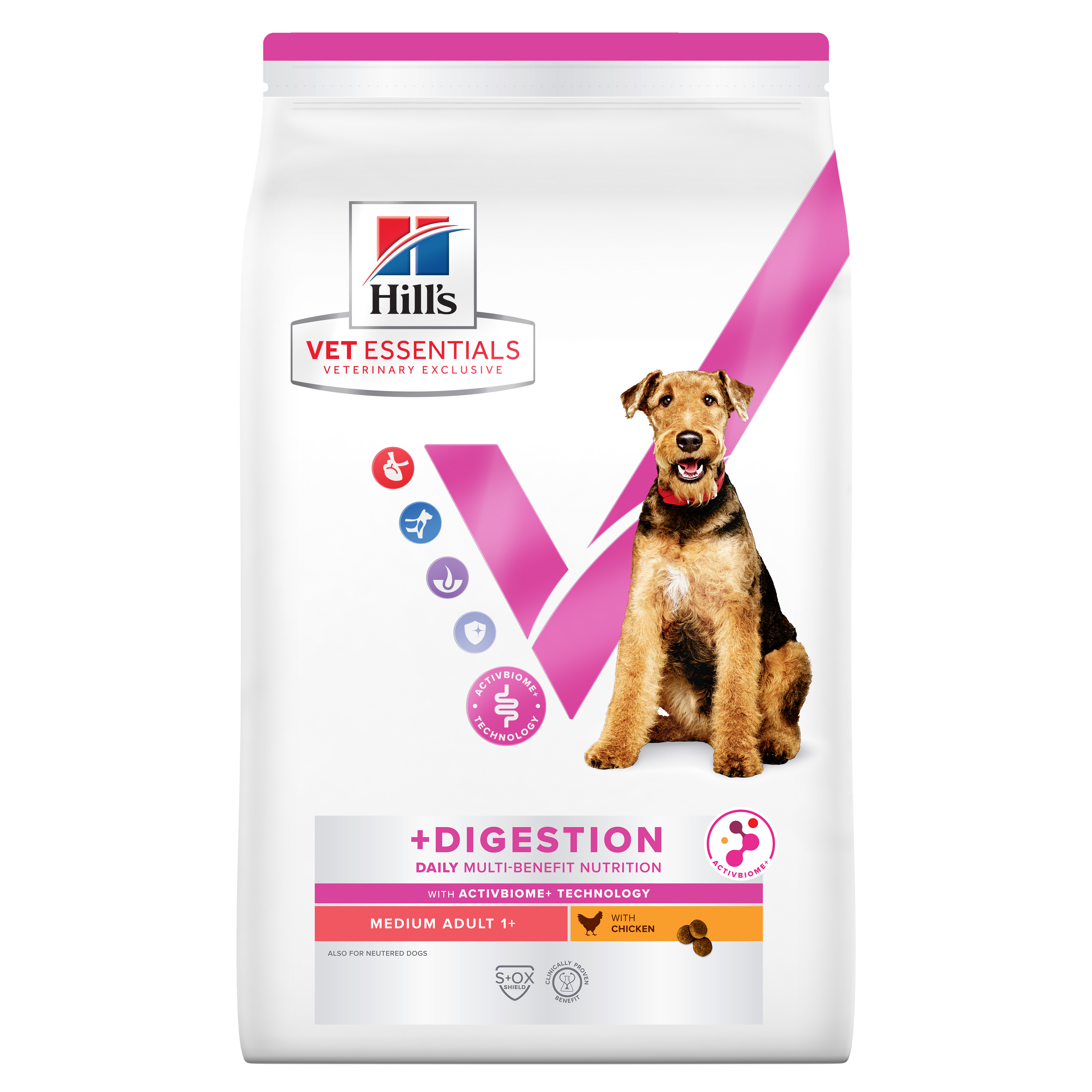 Hill's VE Canine Adult 1+ Multi-Benefit +Digestion Medium Chicken 10kg