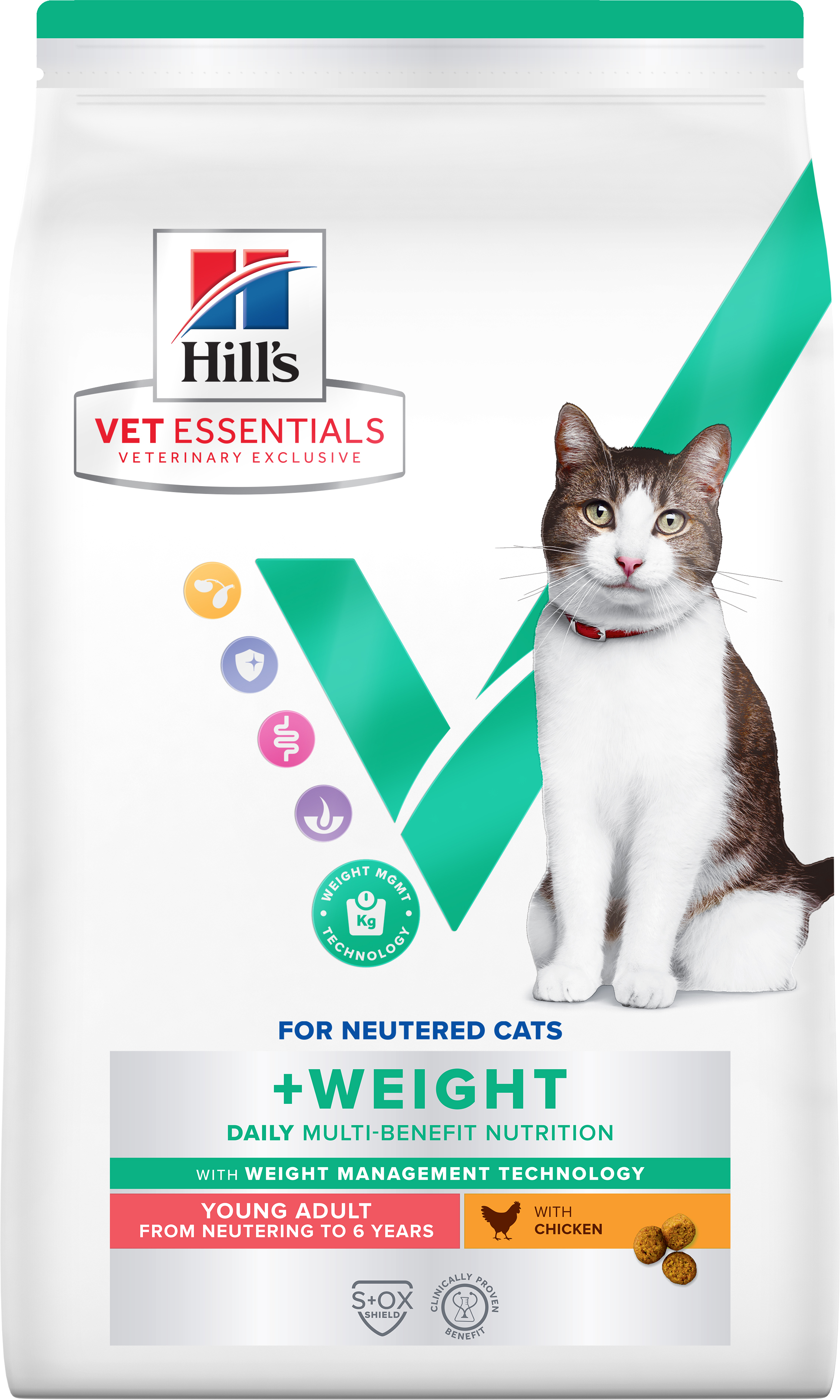 Hill's VE Feline Young Adult Multi-Benefit +Weight Chicken