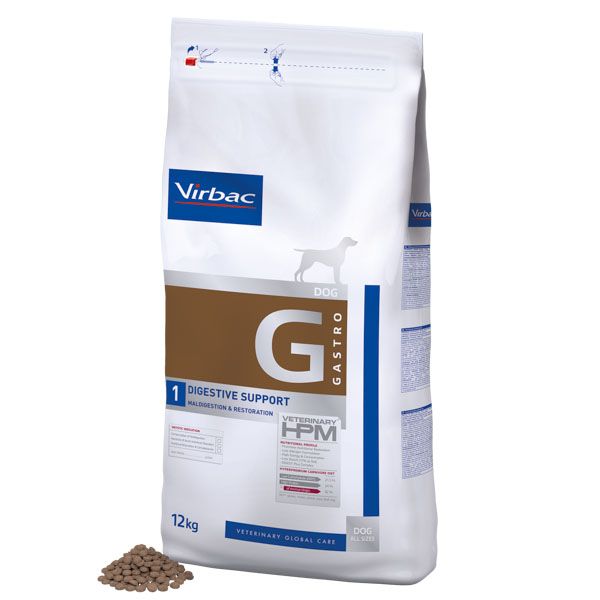 Virbac HPM Dog G1, Gastro Digestive Support 12 kg