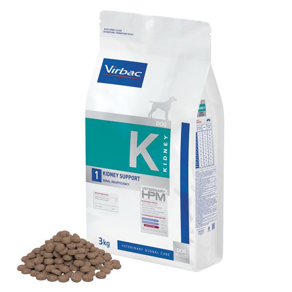 Virbac HPM Dog K1, Kidney Support 15x100 g