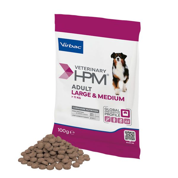 Virbac HPM Adult Large & Medium Dog 15x100 g