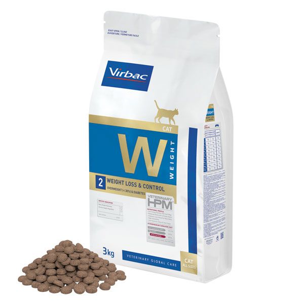 Virbac HPM Cat W2, Weight Loss & Control 3 kg