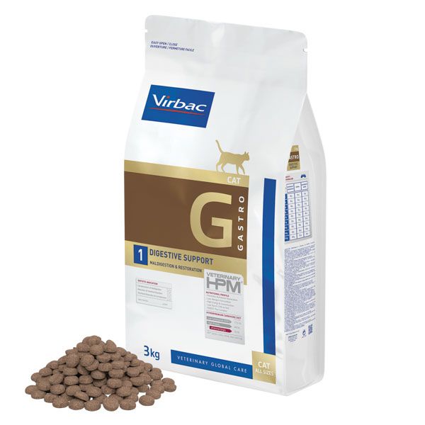 Virbac HPM Cat G1, Gastro Digestive Support 3 kg