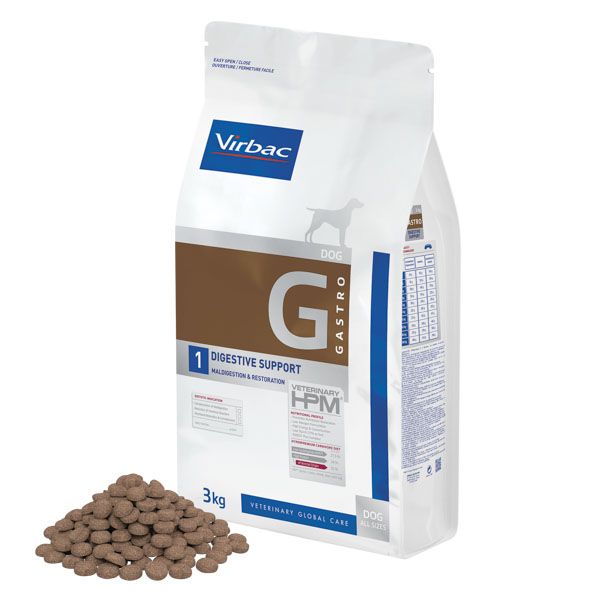 Virbac HPM Dog G1, Gastro Digestive Support 3 kg