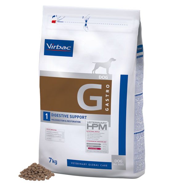 Virbac HPM Dog G1, Gastro Digestive Support 7 kg