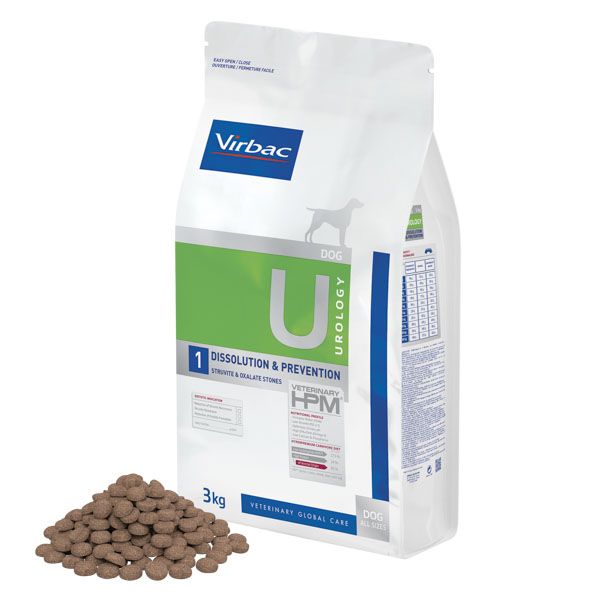 Virbac HPM Dog U1, Urology Dissolution & Prevention 3 kg