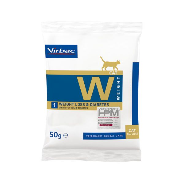 Virbac HPM Cat W1, Weight Loss & Diabetes 20x50 g