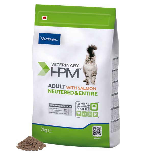 Virbac HPM Adult Neutered & Entire Cat Salmon 7 kg