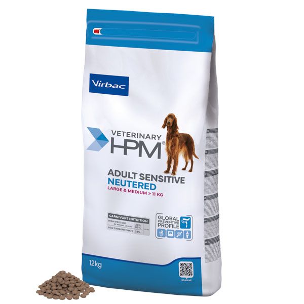 Virbac HPM Adult Sensitive Neutered Large & Medium Dog 12 kg