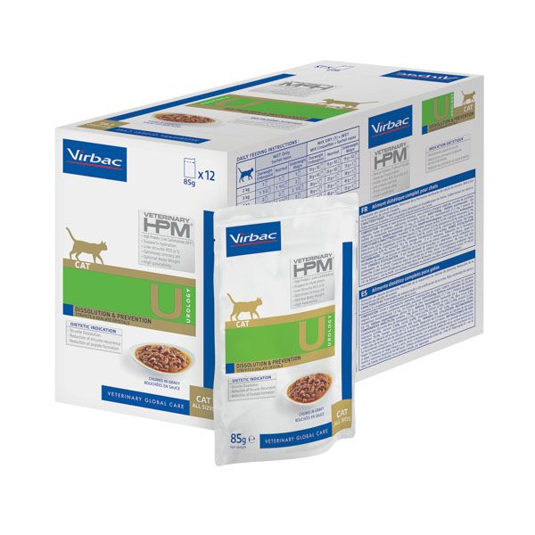 Virbac HPM WET Cat, Urology Dissolution & Prevention 12x85 g