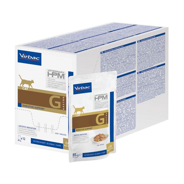 Virbac HPM WET Cat G1 Gastro Digestive Support 12x85 g