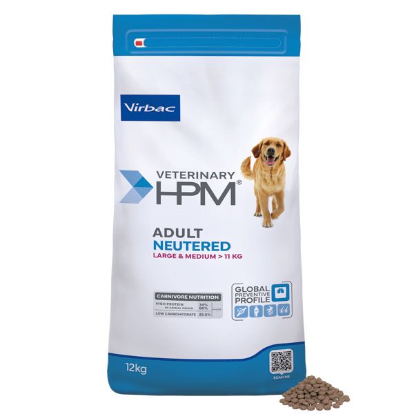 Virbac HPM Adult Neutered Large & Medium Dog 12 kg